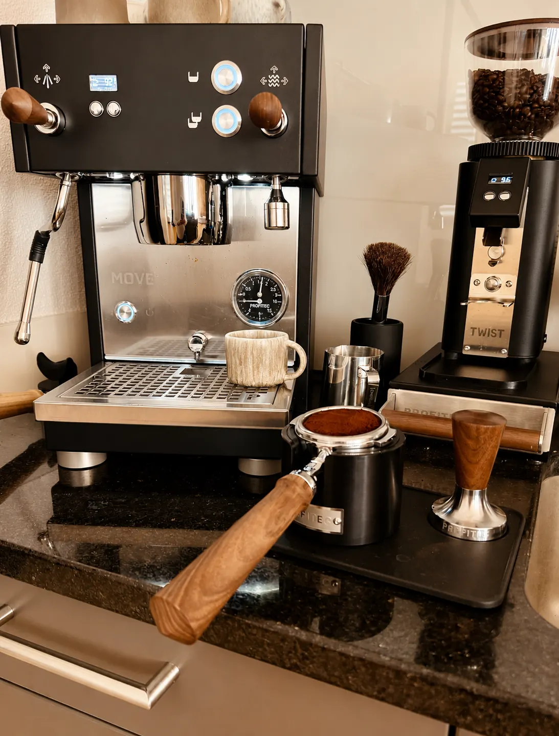 Barista-Kaffee in der Recovery Lounge
